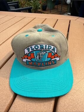 Florida Marlins Vintage 90s Baseball Cap Hat MLB